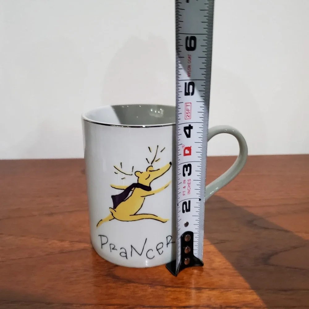 Pottery‎ Barn Christmas Holiday Prancer Reindeer Coffee Mug Cup